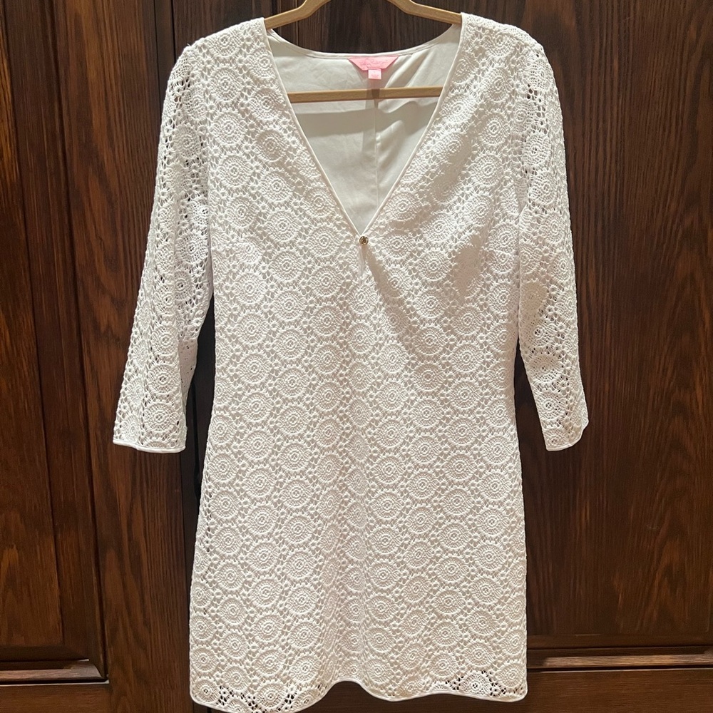 Lilly Pulitzer White Lace Dress